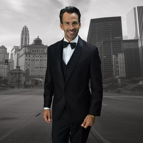 black men suits for wedding 2018 satin shawl lapel slim fit groom tuxedos vintage men blazers 3 pieces (jacket+pants+vest) groomsmen suit, Black;gray
black men suits for wedding 2018 satin shawl lapel slim fit groom tuxedos vintage men blazers 3 pieces (jacket+pants+vest) groomsmen suit, Black;gray