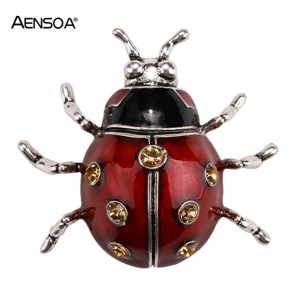 aensoa czech crystal brooch for women cute red enamel alloy insect ladybird brooches pins girl scarf suit buckle jewelry, Gray
aensoa czech crystal brooch for women cute red enamel alloy insect ladybird brooches pins girl scarf suit buckle jewelry, Gray