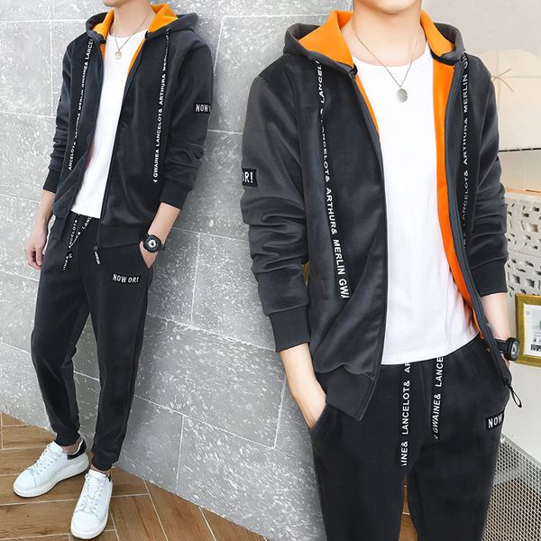 loldeal style hood cotton velvet shearing tracksuit men sets sweat suits hoodies gold velvet tracksuit for, Gray
loldeal style hood cotton velvet shearing tracksuit men sets sweat suits hoodies gold velvet tracksuit for, Gray