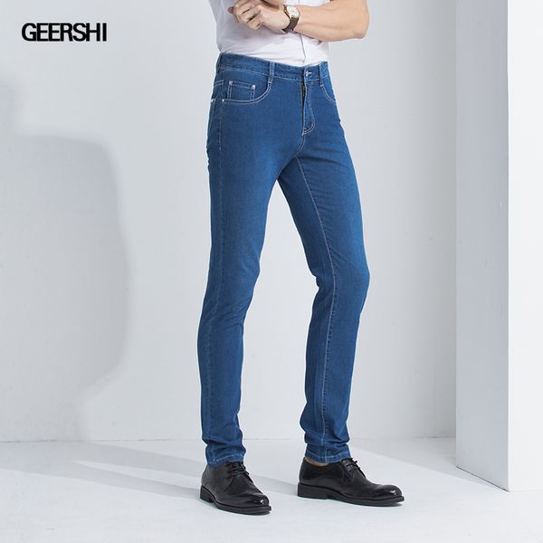summer new bao qi brand jeans elastic high-end young men's straight pants light blue qc-516b-18903
summer new bao qi brand jeans elastic high-end young men's straight pants light blue qc-516b-18903