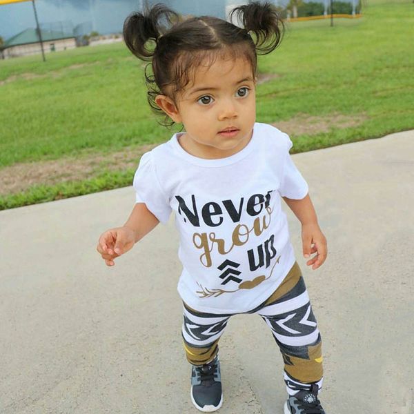 2018 new children's suit ins explosion models girls summer letter printing suit short-sleeved shirt + trousers two-piece sets, White
2018 new children's suit ins explosion models girls summer letter printing suit short-sleeved shirt + trousers two-piece sets, White