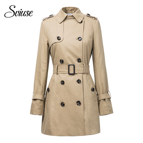 women autumn long trench coat classic khaki double breasted europe trench with belt female office business overcoat outerwear, Tan;black
women autumn long trench coat classic khaki double breasted europe trench with belt female office business overcoat outerwear, Tan;black
