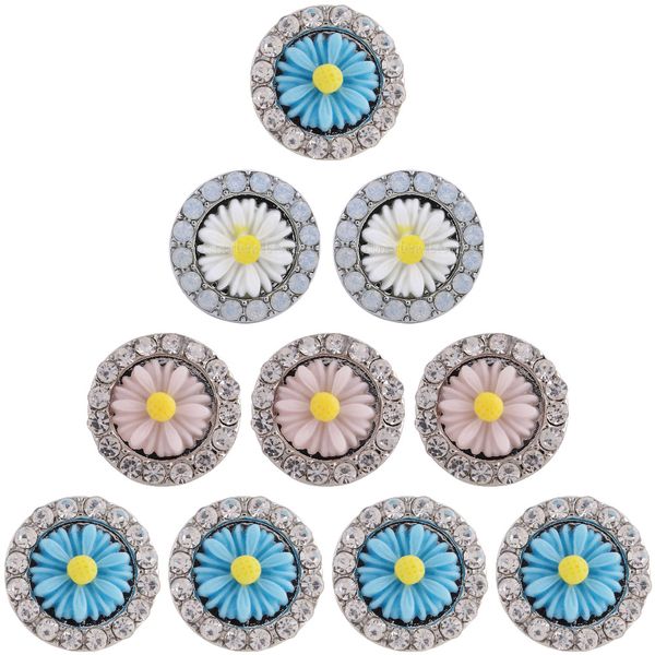 10pcs/lot snap jewelry sier gold white pink blue flower 18mm snap buttons fit bracelets bangles for women jewelry, Golden;silver
10pcs/lot snap jewelry sier gold white pink blue flower 18mm snap buttons fit bracelets bangles for women jewelry, Golden;silver