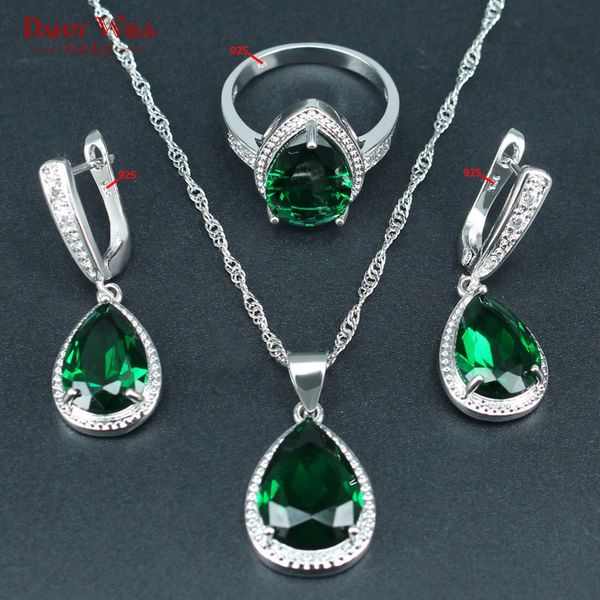 luxury green water drop crystal wedding jewelry silver 925 bridal jewelry set for women necklace/earrings/rings/pendants, Slivery;golden
luxury green water drop crystal wedding jewelry silver 925 bridal jewelry set for women necklace/earrings/rings/pendants, Slivery;golden