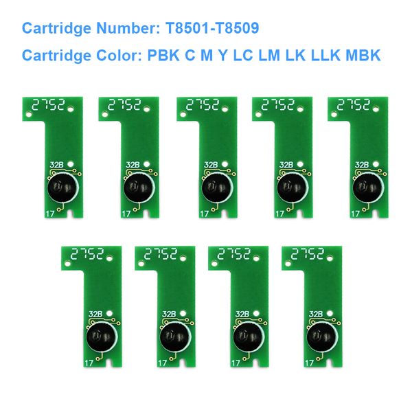 9colors/set t8501-t8509 t8501 cartridge permanent chip arc chip for epson surecolor p800 sc-p800 printer ink tank chip
9colors/set t8501-t8509 t8501 cartridge permanent chip arc chip for epson surecolor p800 sc-p800 printer ink tank chip