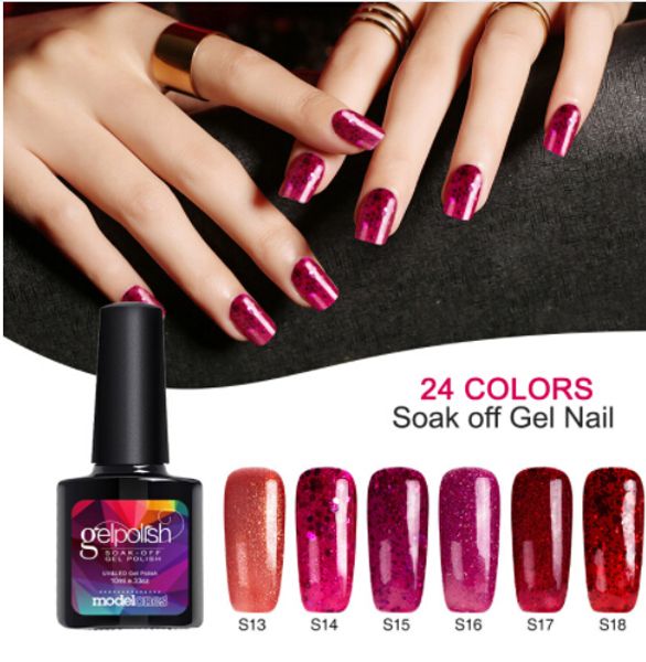 glitter color gel polish nail long lasting red color series uv nail varnish polish soak off sequins nail gel, Red;pink
glitter color gel polish nail long lasting red color series uv nail varnish polish soak off sequins nail gel, Red;pink