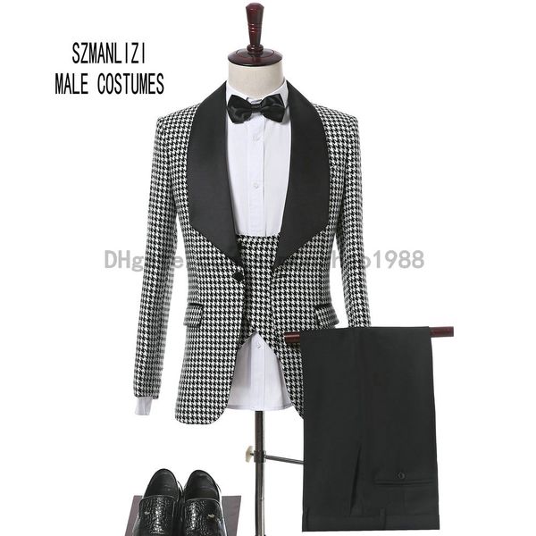 new arrival 2018 italian design 3 pieces slim fit plaid formal suit wear groom tuxedos groomsmen men wedding dinner party suit bridegroom, Black;gray
new arrival 2018 italian design 3 pieces slim fit plaid formal suit wear groom tuxedos groomsmen men wedding dinner party suit bridegroom, Black;gray
