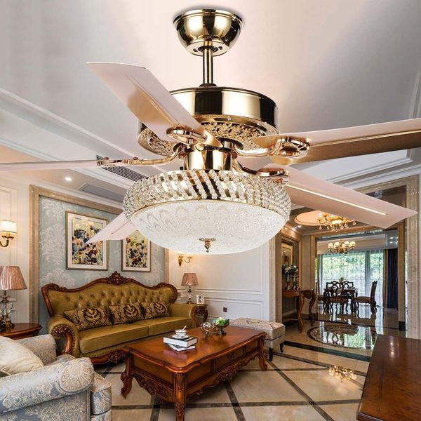 modern ceiling fan lamp led 3 changing light 5 reversible blades crystal chandeliers light with remote control mute energy saving fan
modern ceiling fan lamp led 3 changing light 5 reversible blades crystal chandeliers light with remote control mute energy saving fan