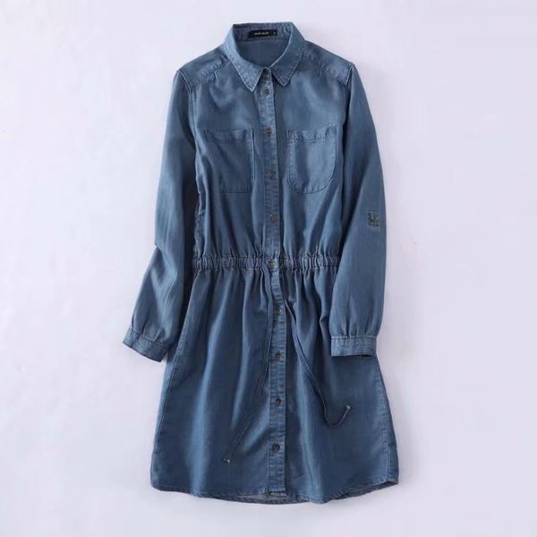 2018 autumn fashion women denim dress casual loose long sleeve drawstring waistband shirt dress plus size, Black;gray
2018 autumn fashion women denim dress casual loose long sleeve drawstring waistband shirt dress plus size, Black;gray