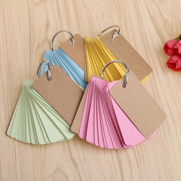 kraft paper binder ring easy flip flash cards study memo pads diy stationery, Purple;pink
kraft paper binder ring easy flip flash cards study memo pads diy stationery, Purple;pink