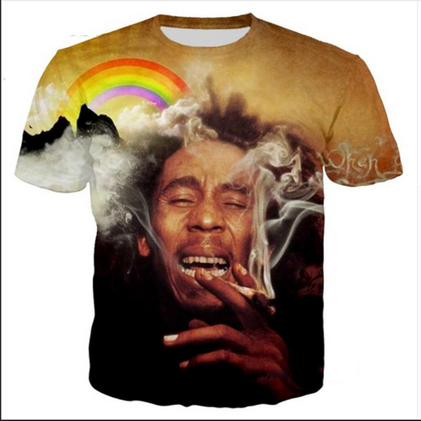 fashion mens/womans reggae originator bob marley summer style funny 3d print casual t-shirt plus size zgx022, White;black
fashion mens/womans reggae originator bob marley summer style funny 3d print casual t-shirt plus size zgx022, White;black
