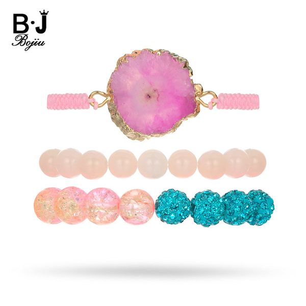 bojiu rose natural druzy bracelet women fashion 2018 round crystal natural stone beads women bracelets set bcset59, Black
bojiu rose natural druzy bracelet women fashion 2018 round crystal natural stone beads women bracelets set bcset59, Black