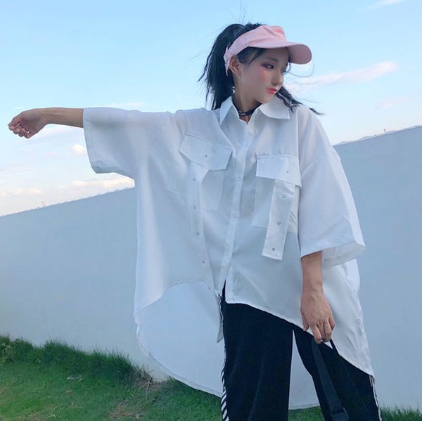 summer korean ulzzang street cool women's white 2018 autumn harajuku loose black blusas feminina unique oversize shirts
summer korean ulzzang street cool women's white 2018 autumn harajuku loose black blusas feminina unique oversize shirts