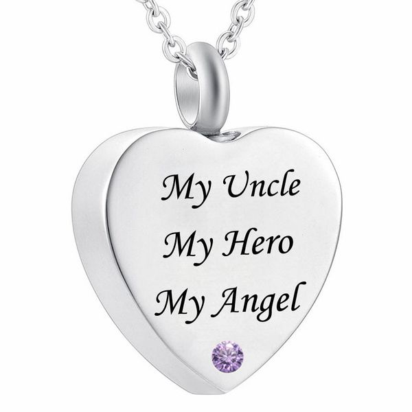 my dad my hero my angel cremation jewelry birthstone crystal memorial urn necklace uncle heart pendant funnel fill kit, Silver
my dad my hero my angel cremation jewelry birthstone crystal memorial urn necklace uncle heart pendant funnel fill kit, Silver
