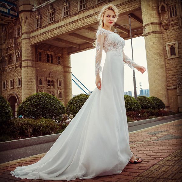 one word shoulder wedding dress white fish tail lace long sleeved lace freight spring sticker beaches wedding dress
one word shoulder wedding dress white fish tail lace long sleeved lace freight spring sticker beaches wedding dress