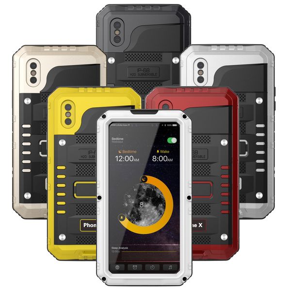 for iphone 6 waterproof case zinc alloy + silicone hybrid waterproof mobile case armor cover for goophone x phone case
for iphone 6 waterproof case zinc alloy + silicone hybrid waterproof mobile case armor cover for goophone x phone case