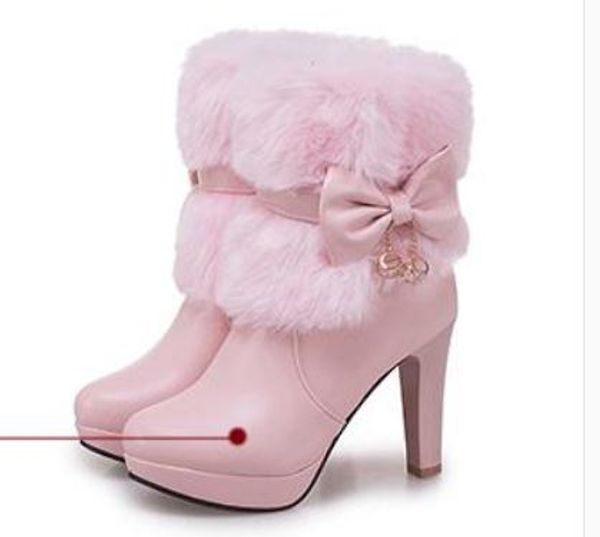send 2018 new style autumn winter women's middle boots coarse heel round head, Black
send 2018 new style autumn winter women's middle boots coarse heel round head, Black