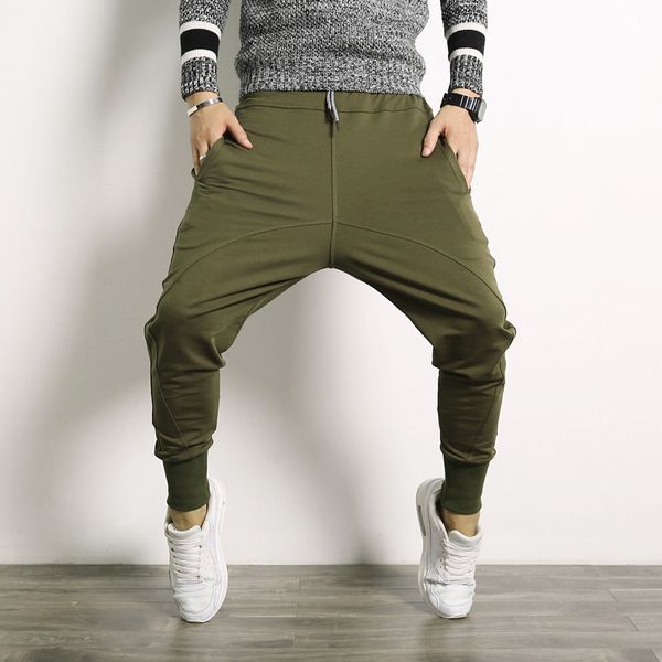 drop crotch pants men casual cotton joggers pant hip hop harem sweatpants boys streetwear trousers male 5xl, Black
drop crotch pants men casual cotton joggers pant hip hop harem sweatpants boys streetwear trousers male 5xl, Black