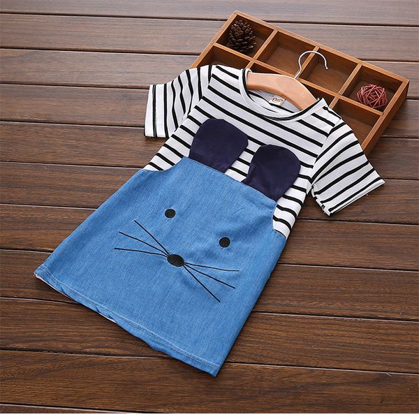 girls cartoon short sleeve dress 2018 new 1-8y summer children's dresses casual striped a-line dresses t-shirt dresses for kids girls, Red;yellow
girls cartoon short sleeve dress 2018 new 1-8y summer children's dresses casual striped a-line dresses t-shirt dresses for kids girls, Red;yellow