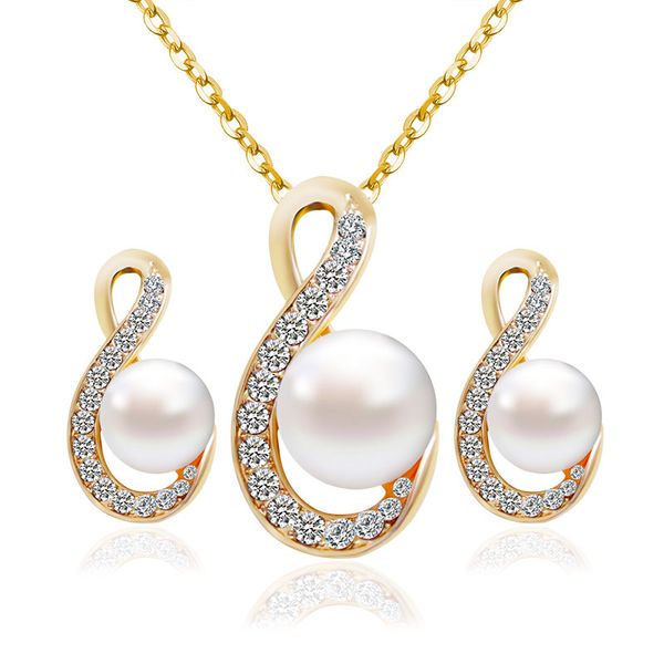 f&u fashion special design pearl and crystal deco pendant necklace with 45cm golden chain for party or wedding fine for woman, Silver
f&u fashion special design pearl and crystal deco pendant necklace with 45cm golden chain for party or wedding fine for woman, Silver