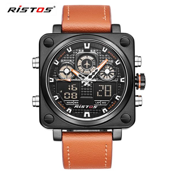 ristos chronograph men multifunction sports watches leather analog fashion wristwatch relojes masculino unique 9343, Slivery;brown
ristos chronograph men multifunction sports watches leather analog fashion wristwatch relojes masculino unique 9343, Slivery;brown