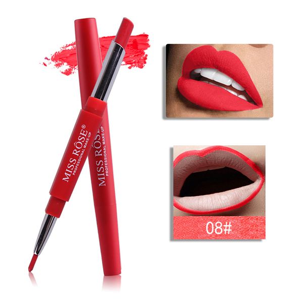 8 colors double-end lipstick long lasting waterproof matte lipstick lip liner lip makeup tools
8 colors double-end lipstick long lasting waterproof matte lipstick lip liner lip makeup tools