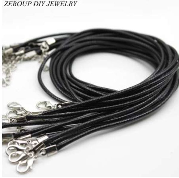 zeroup handmade adjustable black leather cord lobster clasp chain pendant necklace charms for jewelry finding 20pcs/lot, Silver
zeroup handmade adjustable black leather cord lobster clasp chain pendant necklace charms for jewelry finding 20pcs/lot, Silver