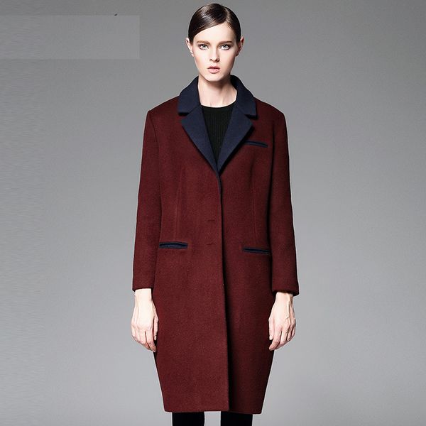 straight turn down collar long sleeve long wool coats 2018 new office lady women autumn winter wool coats, Black
straight turn down collar long sleeve long wool coats 2018 new office lady women autumn winter wool coats, Black