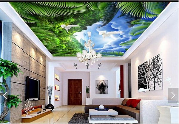 3d wallpaper custom p ceiling mural wallpaper fashion dreamy white dove blue sky white clouds coconut tree landscape zenith mural
3d wallpaper custom p ceiling mural wallpaper fashion dreamy white dove blue sky white clouds coconut tree landscape zenith mural