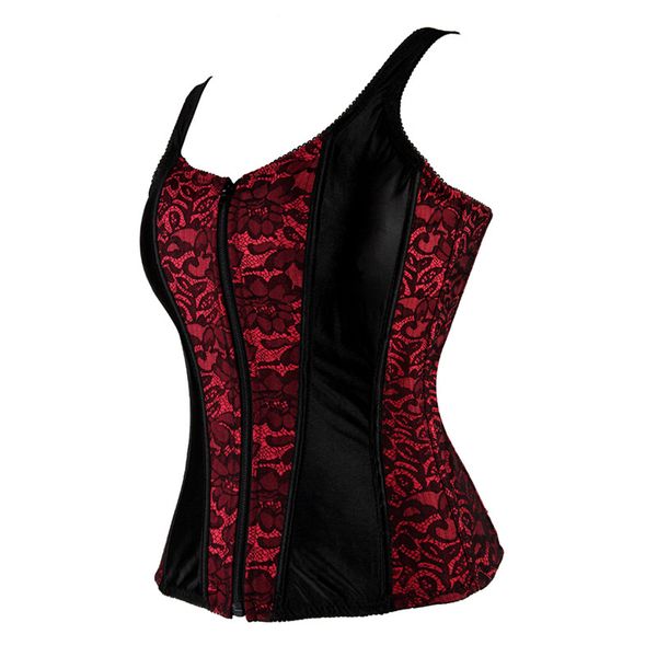 women red purple lace up overbust corset vest with straps flower print zip brocade gothic halter corsets bustiers
women red purple lace up overbust corset vest with straps flower print zip brocade gothic halter corsets bustiers