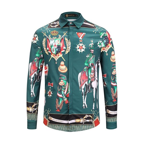 ximiwua new arrival men shirt luxury 3d pattern print casual slim fit long sleeve men clothing camisas para hombre, White;black
ximiwua new arrival men shirt luxury 3d pattern print casual slim fit long sleeve men clothing camisas para hombre, White;black