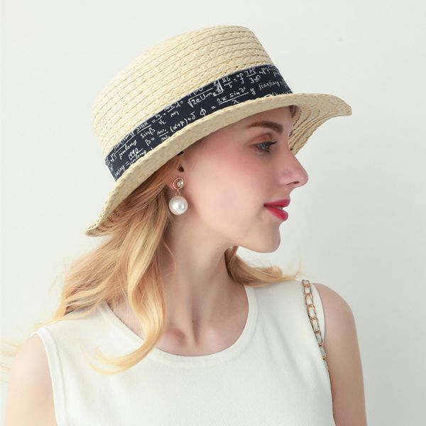 lady summer sun hat vintage weaves straw sun cap wide brim raffia sunscreen cap travel beach sunshade adjust b8989, Blue;gray
lady summer sun hat vintage weaves straw sun cap wide brim raffia sunscreen cap travel beach sunshade adjust b8989, Blue;gray