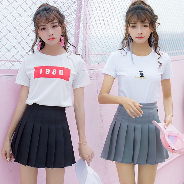 18 Spring And Summer New Women's High Waist Slim Pleated Skirt Tennis Skirt Half Skirt
18 Spring And Summer New Women's High Waist Slim Pleated Skirt Tennis Skirt Half Skirt