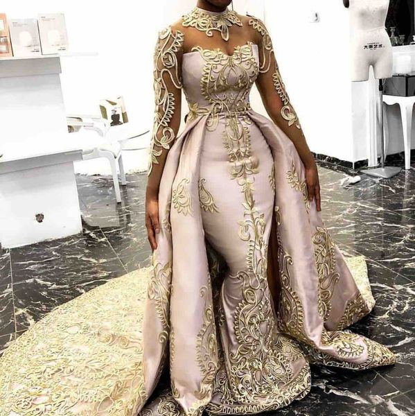 2019 luxury mermaid evening dresses with overskirts jewel neck long sleeve formal prom gowns saudi arabic red carpet pageant dress, Black;red
2019 luxury mermaid evening dresses with overskirts jewel neck long sleeve formal prom gowns saudi arabic red carpet pageant dress, Black;red