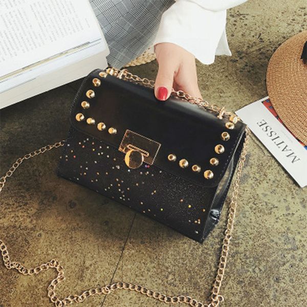new personality fashion lock chain small square bag hong kong style sequins shoulder messenger bagyf140
new personality fashion lock chain small square bag hong kong style sequins shoulder messenger bagyf140