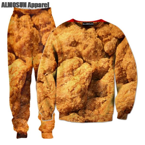 almosun fried chicken 3d all over print tracksuits sweatshirts hip hop hipster drawstring pants streetwear men women, Gray
almosun fried chicken 3d all over print tracksuits sweatshirts hip hop hipster drawstring pants streetwear men women, Gray