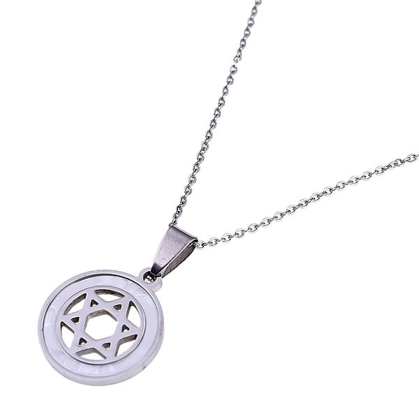 stainless steel hexagram pendant necklace jewelry magen david necklace trendy jewish star chain jewelry, Silver
stainless steel hexagram pendant necklace jewelry magen david necklace trendy jewish star chain jewelry, Silver