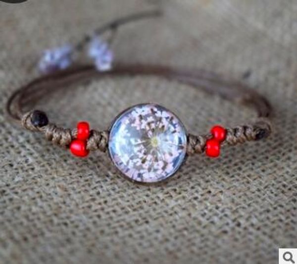ceramic handicrafts bracelet dry flower memorial gift women braided bracelet, Black
ceramic handicrafts bracelet dry flower memorial gift women braided bracelet, Black