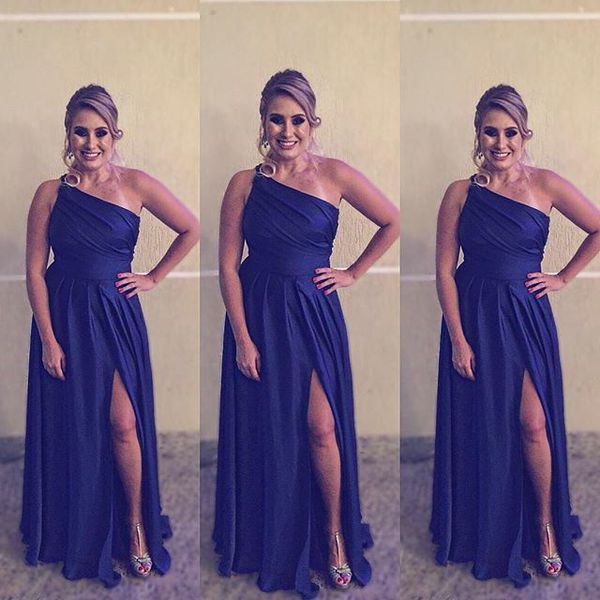 navy blue a-line bridesmaid dresses one shoulder ruched wedding party dress leg slit prom dresses long robe demoiselle d'honneur, White;pink
navy blue a-line bridesmaid dresses one shoulder ruched wedding party dress leg slit prom dresses long robe demoiselle d'honneur, White;pink