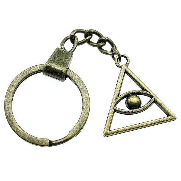 6 pieces key chain women key rings couple keychain for keys triangular eye 28x26mm, Slivery;golden
6 pieces key chain women key rings couple keychain for keys triangular eye 28x26mm, Slivery;golden