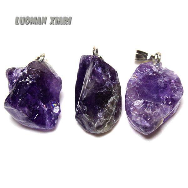 wholesale small natural stone charms pendant unique amethysts purple crystal irregular women diy necklaces for jewelry making 10pcs, Bronze;silver
wholesale small natural stone charms pendant unique amethysts purple crystal irregular women diy necklaces for jewelry making 10pcs, Bronze;silver