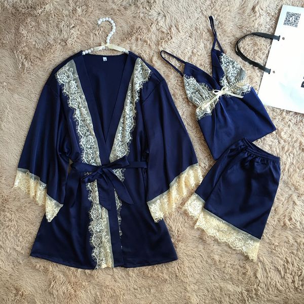 silk pajamas women pyjamas lace sleepwear female summer satin pajamas for women pijama kimono elegant, Red;black
silk pajamas women pyjamas lace sleepwear female summer satin pajamas for women pijama kimono elegant, Red;black