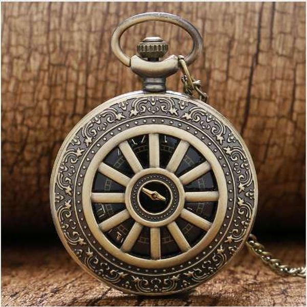 retro bronze case cool black dial quartz pocket watch mens womens pendant chain, Slivery;golden
retro bronze case cool black dial quartz pocket watch mens womens pendant chain, Slivery;golden