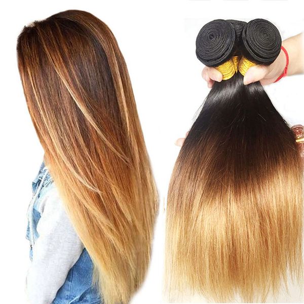 Brazilian Straight Hair Bundles T1B/4/27 Ombre Human Hair Weaves 3 Pieces 8-30 Inch 3 Tone Non Remy Hair Extensions Free Shipping
Brazilian Straight Hair Bundles T1B/4/27 Ombre Human Hair Weaves 3 Pieces 8-30 Inch 3 Tone Non Remy Hair Extensions Free Shipping