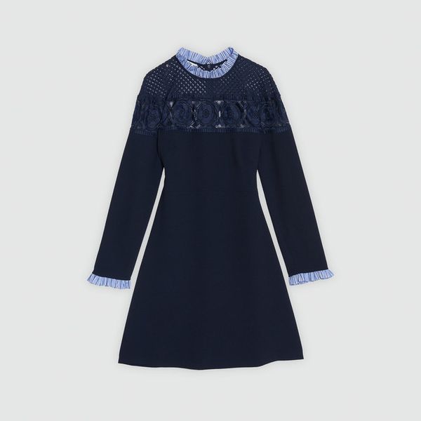 2018 france striped print long sleeves round collar lace lady mini dresses women dress n05 fall autumn winter, Black;gray
2018 france striped print long sleeves round collar lace lady mini dresses women dress n05 fall autumn winter, Black;gray