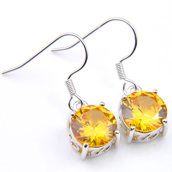luckyshine latest design fine jewelry round yellow citrine gmestone platinum women wedding party charm dangle earrings, Silver
luckyshine latest design fine jewelry round yellow citrine gmestone platinum women wedding party charm dangle earrings, Silver