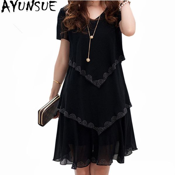 5xl plus size women clothing 2018 chiffon dress summer dresses party casual vestido de festa blue black vintage robe femme lyg, White;black
5xl plus size women clothing 2018 chiffon dress summer dresses party casual vestido de festa blue black vintage robe femme lyg, White;black