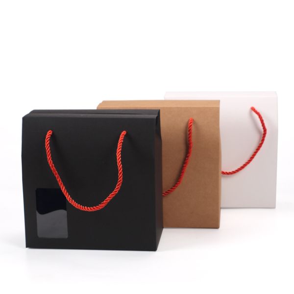 black / white /kraft candy fruit packing paper box with handle stand up gift craft package cardboard box with pvc window
black / white /kraft candy fruit packing paper box with handle stand up gift craft package cardboard box with pvc window