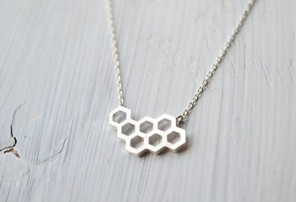 10pcs geometric honey comb bee hive necklace cute hexagon honeycomb chain clavicle necklace jewelry accessory present, Silver
10pcs geometric honey comb bee hive necklace cute hexagon honeycomb chain clavicle necklace jewelry accessory present, Silver