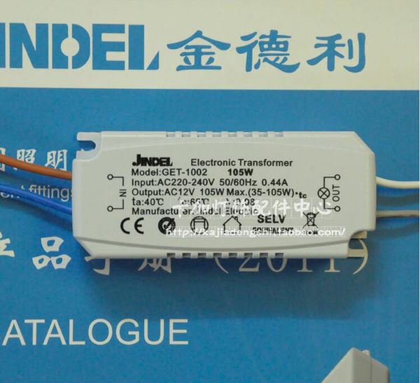 105W 120W 160W Electronic Transformer for G4 Crystal Lamp Halogen Lamp Quartz Light AC220-240V 50/60Hz Input AC12V Output
105W 120W 160W Electronic Transformer for G4 Crystal Lamp Halogen Lamp Quartz Light AC220-240V 50/60Hz Input AC12V Output